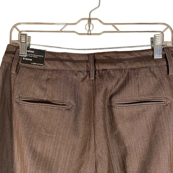 New Larry‎ Levine Perfectly Tailored Silhouette Petite Pants Slacks Trousers 6 - Picture 8 of 9